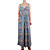  Colorful Stripes Camisole Neckline Dress / Maxi Dresses / Women's Dresses (1801BD016-0736)