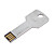  Memoria USB de 8GB Con Aspecto de Llave - Plateada