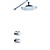  Chrome Thermostatic Bath Shower Faucet Set (0913 -1017)