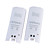 recarregável usb dupla cobrança doca / stand / estação com duas baterias recarregáveis ​​(2800mAh) para o wii