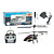  3CH RC Helicopter With Gyro LED Light Radio Remote Control Helicopters Indoor Toy(Black)(YX02680K)