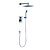  CLEARANCE -Rainfall Chrome Wall-mount Shower Faucet 0572-DS-6106