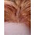  Hand Tied Style Lace Front Long High Quality Synthetic Natural Look Golden Brown Straight Hair Wig