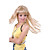  longo Europeia tecer luz peruca loira (0463-6.10-343)
