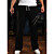  mens de la mode slim fit à long pantalon droites avec fermeture à glissière inclinée or
