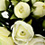  elegant weiß / grün rund Brautstrauss / Brautstrauß mit Chiffon Dekoration (0797-sim013)