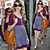  taylor swift stijl / double-kleur front knoppen ronde halslijn korte mouwen jurk / dames jurken (ff-1801bf008-0789)