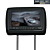  9 inch TFT-LCD-monitor in hoofdsteun - 667