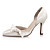  Obermaterial Satin High Heels geschlossen Zehen mit bowknot Hochzeit Braut shoes.more Farben erhältlich (0984-r-020)