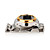  q288 fm banda qaud 1,5 pollici touch screen del telefono cellulare orologio d'oro (2GB TF card) (sz09160016)
