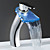  Color Changing LED Waterfall Bathroom Sink Faucet (Tall)