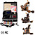  Damascus Hand-made 3 Tattoo Machines Kit with Superior LED Power Supply