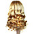  Full Lace Long 100% Human Hair Blonde Curly Hair Wig
