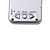  mini digital photo frame com chaveiro de prata