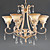 6-light Enamel Paint European Style Chandelier (0835-CH036-6)