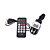  LCD Car MP3/MP4 Player FM Transmitter with IR Remote Controller -2G Black&Silver