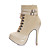  suédé hauts talons mi-mollet boot avec sangle / lacets de chaussures de mode (0987-x3708)