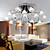  16-k9 luce soffitto di cristallo con paralume in vetro mini floreali (0.942-98.012-c-16b)