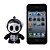  esqueleto mini altavoz portátil para iphone/ipod/cellphones/mp3/laptop