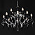  12-light K9 Black Color Crystal Chandeliers  (1017-DY1094-12)