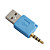  usb alle DC 3,5 millimetri blu