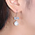  Perle Ohrring Ohrstecker mit Kristall Zirkon