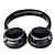  fone de ouvido estéreo com built-in mp3 player e rádio FM (preto)
