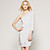  TS One Shoulder Gathered Style Belted Dress Inspired by Celebrity Style