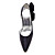  calidad superior de satén tacones altos superior cerrado de los pies con zapatos de moda acrílico (0984-R-036)