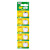  CR2032 3V al litio ad alta capacità batterie a bottone (5-pack)