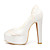  Top Quality Satin Upper High Heel Closed-toes With Lace Wedding Shoes/ Bridal Shoes