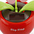  solaire alimenté fleurs flip flap plantes rouges