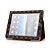  brun 2 i 1 beskyttende læder etui med gitter for ipad