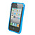  funda protectora transparente suave para iphone4 (azul)