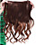  Long  Clip In High Quality Synthetic Curly Hair Extension Two Colors Available