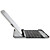  Teclado Ultra Delgado Inalámbrico Bluetooth QWERTY para iPad 2 y el Nuevo iPad