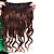  Long  Clip In High Quality Synthetic Curly Hair Extension Two Colors Available