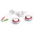  fone de ouvido estéreo mp3 mp4-ear headphones microfone do computador com a marca