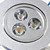  3W 220-250LM Warm White Light LED Ceiling Bulb (85-265V)
