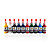  17 flasker af tatovering blæk / 10 * 15 ml, 6 * 5 ml og 1 * 30 ml