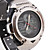  Orologio unisex automatico, analogico, multi-funzione, cinturino in silicone - Nero