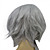  Capless Short Hign-temperature Resistance Shiny Grey Personality Costume Party Wig