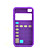  Novelty High-quality Silica Gel Soft Calculator Case for iPhone 4 (Purple)