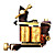 Delicate Cast Iron 10-wrap Coil Tattoo Machine Shader