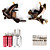  Damascus Hand-made 2 Tattoo Machines Kit with LED Power