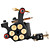  2 Gusseisen tattoo gun-Kit mit LCD-Leistung und 20 farbige Tinte