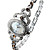  femmes à la mode de montre bracelet à quartz pc avec une bande en alliage d'argent