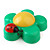  Novelty Flower LED Light with ladybug (Green)