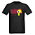  sonido y la música activada vu espectro metros El visualizador de t-shirt (4 * aaa)