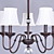  HANNIBAL - Lampadario con 5 lampadine